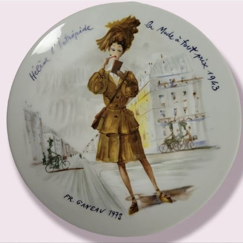 D'Arceau-Limoges Vintage Les Femmes Du Siecle Collector's Plate