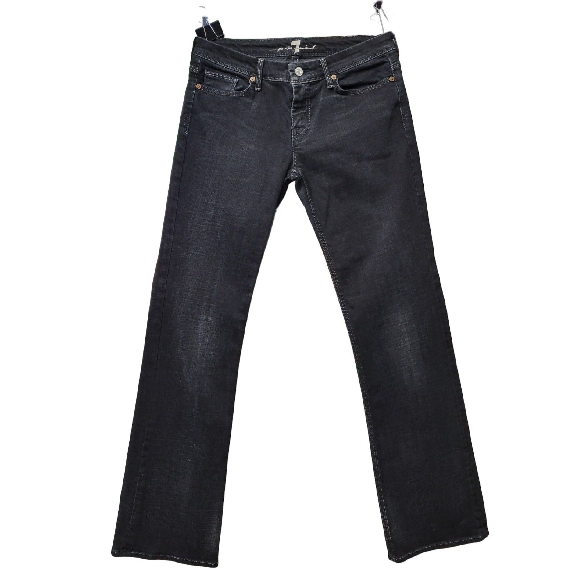 7 For All Mankind, Black Washed, Bootcut, Women's Jeans, Size 29