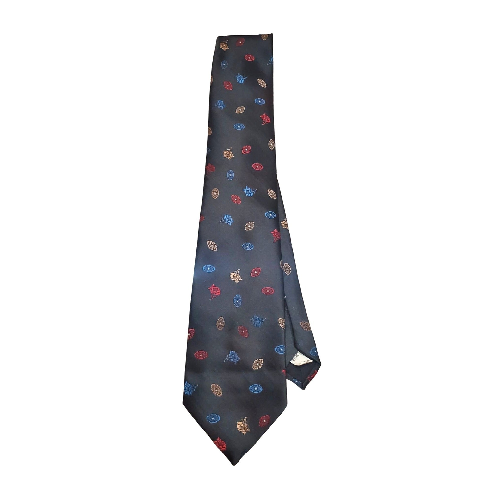 Golden House Black and Blue Men's Tie, 57 in. Long