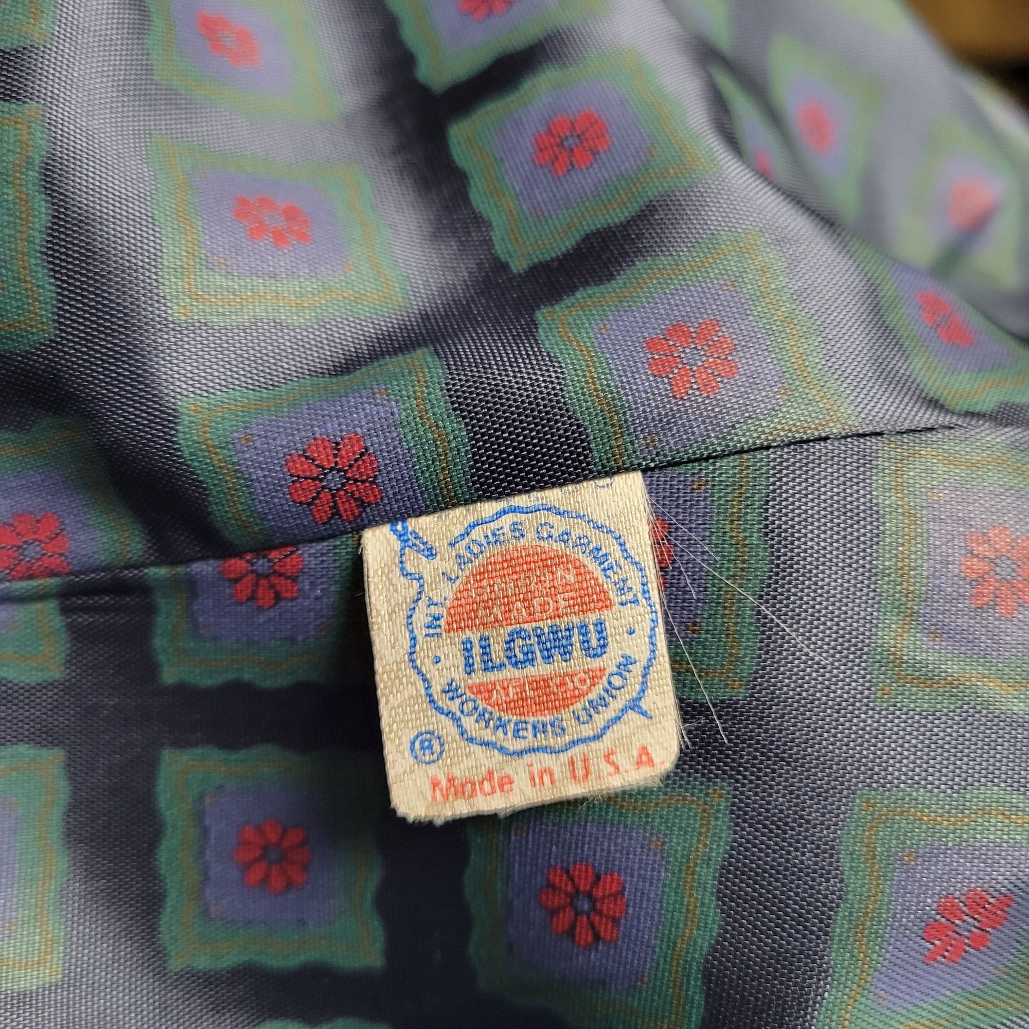 Vintage Royal Blue Fashions by Jill Women's Wool Blend Overcoat, Size Large