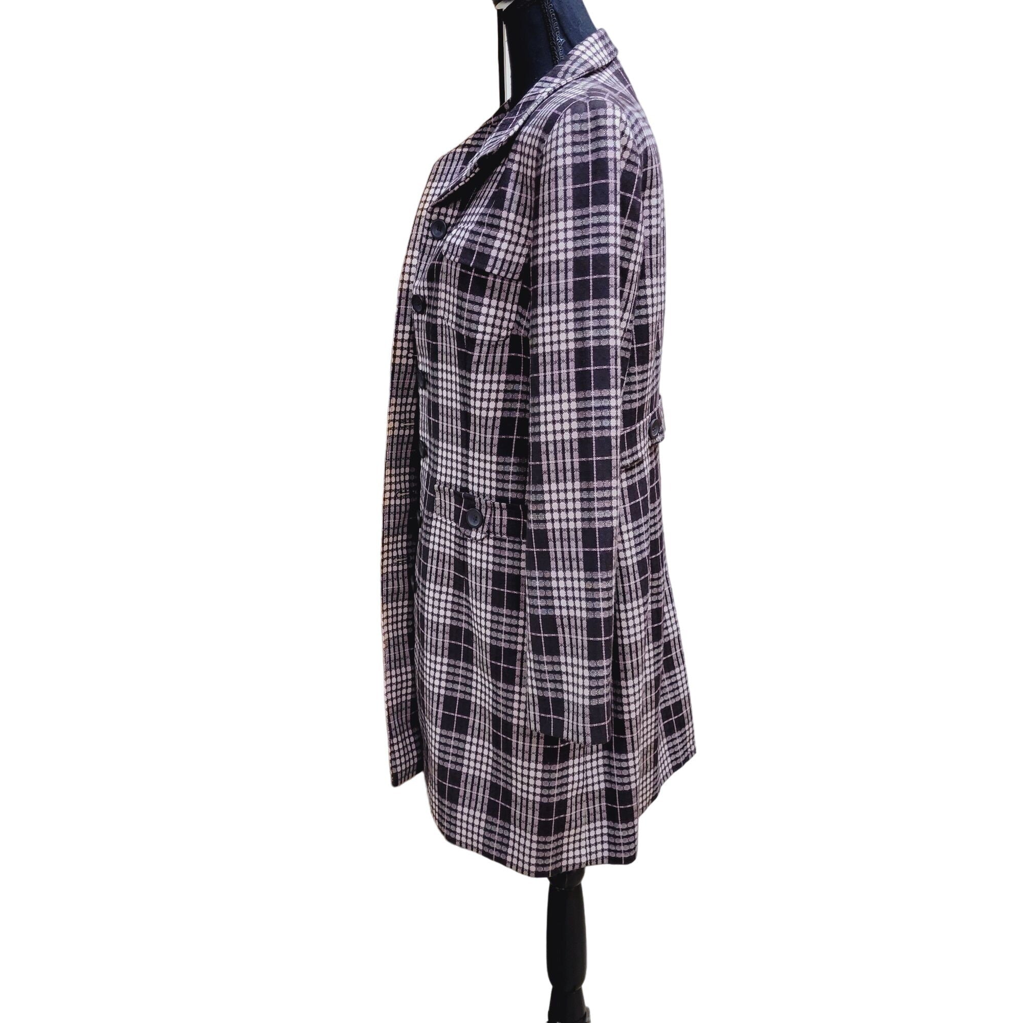 Worthington Lightweight Madras Patterned Women's Coat, Size 10