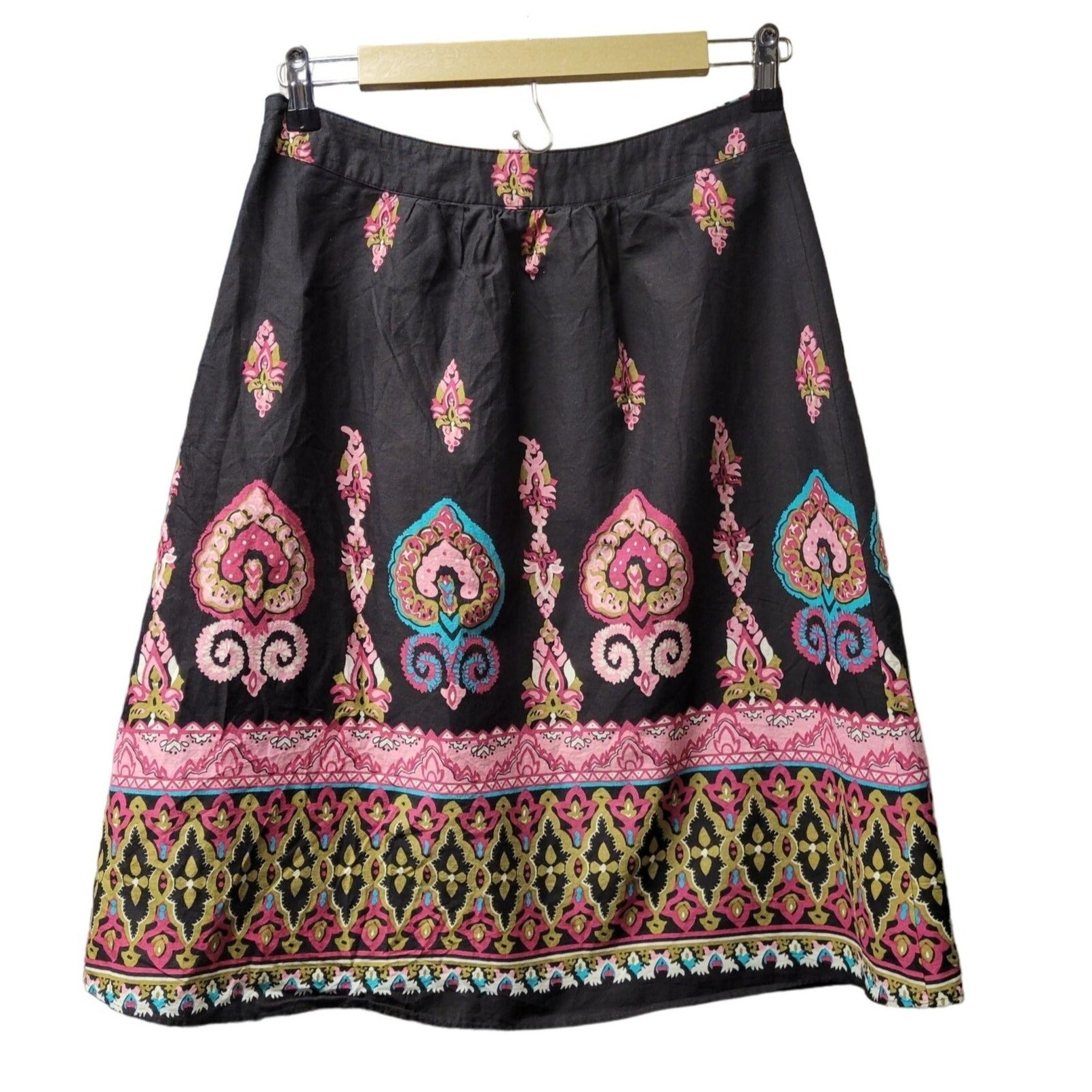 Down East Basics Brand. Lightweight Cotton Women's Midi Skirt, Size Small