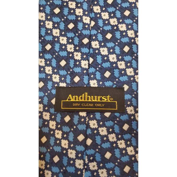 Andhurst Blue and Gray Men's Tie, 56 in. Long