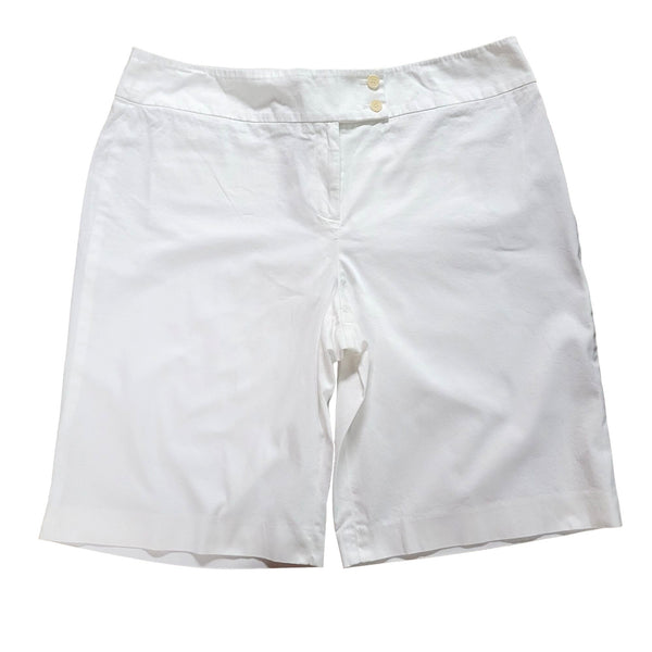 Focus 2000 Classic Chino Women's White Shorts size 16
