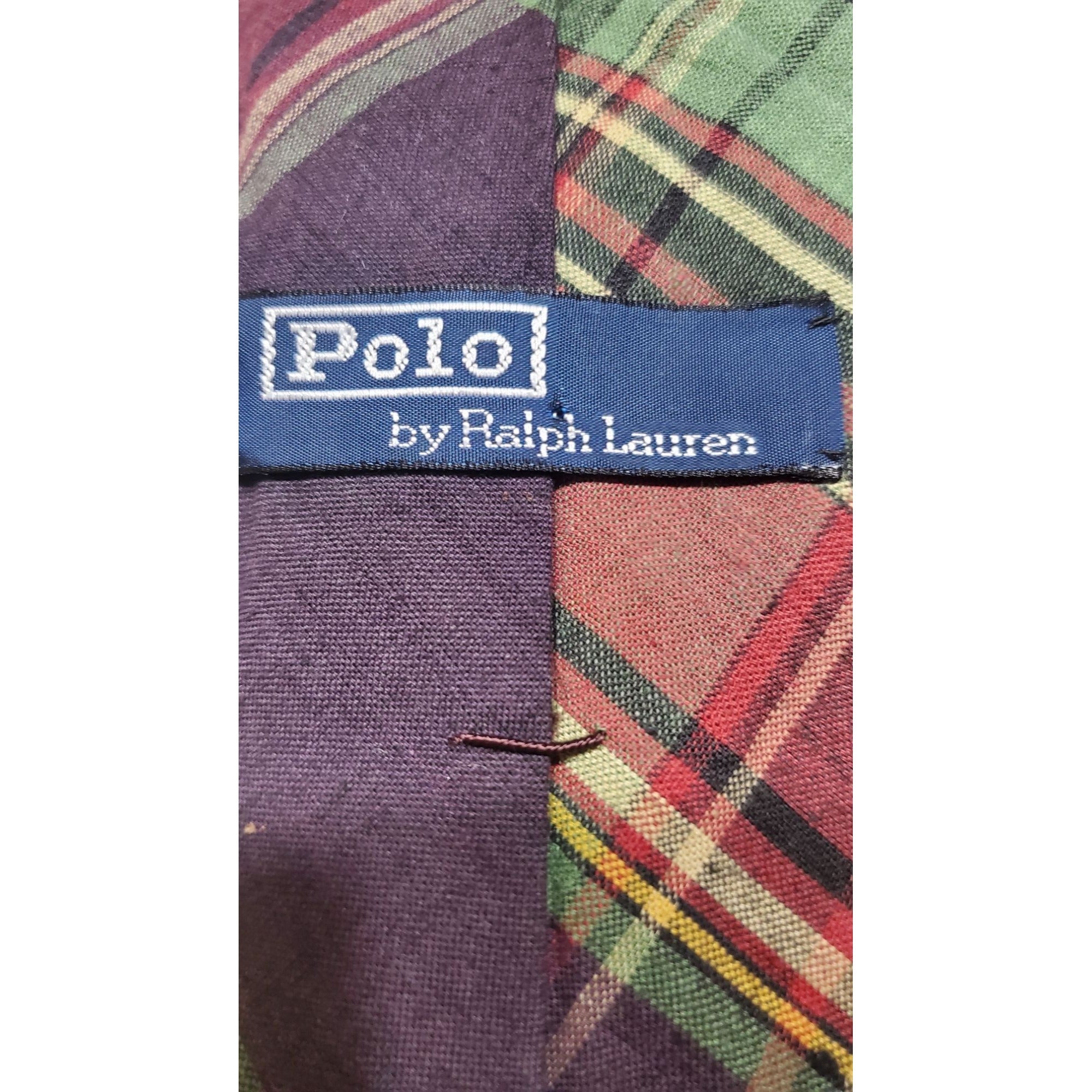 Polo by Ralph Lauren Maroon and Olive Men's Tie, 58 in. Long