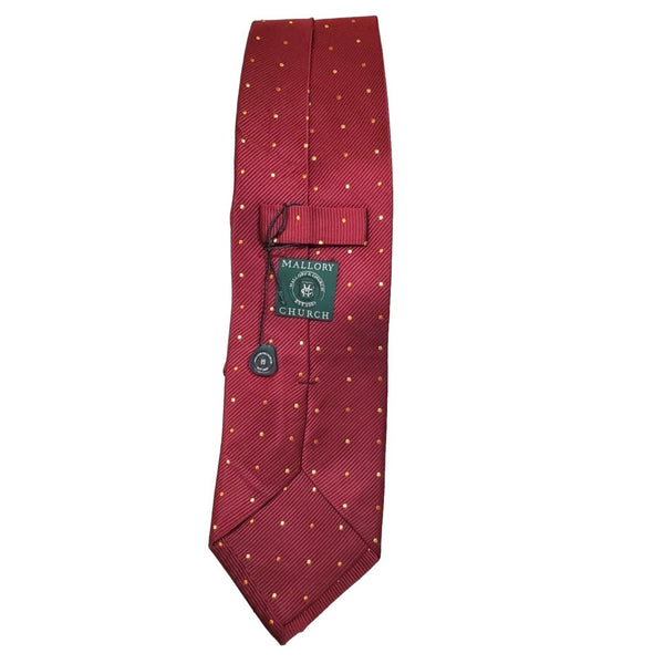 Mallory Church Maroon and Gold Men's Tie, 57 in. Long