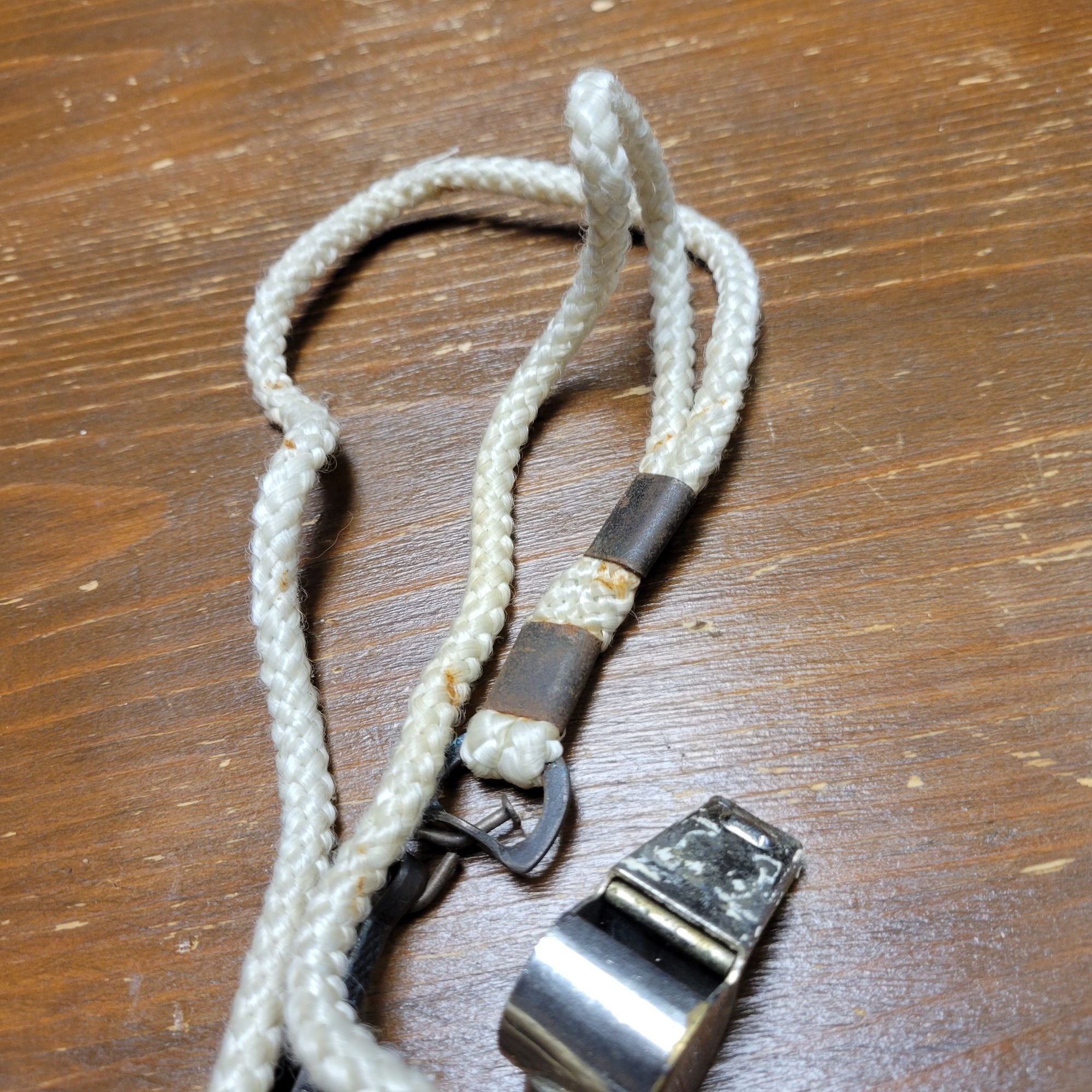 Vintage Coach Whistle with Lanyard and Working Wooden Ball